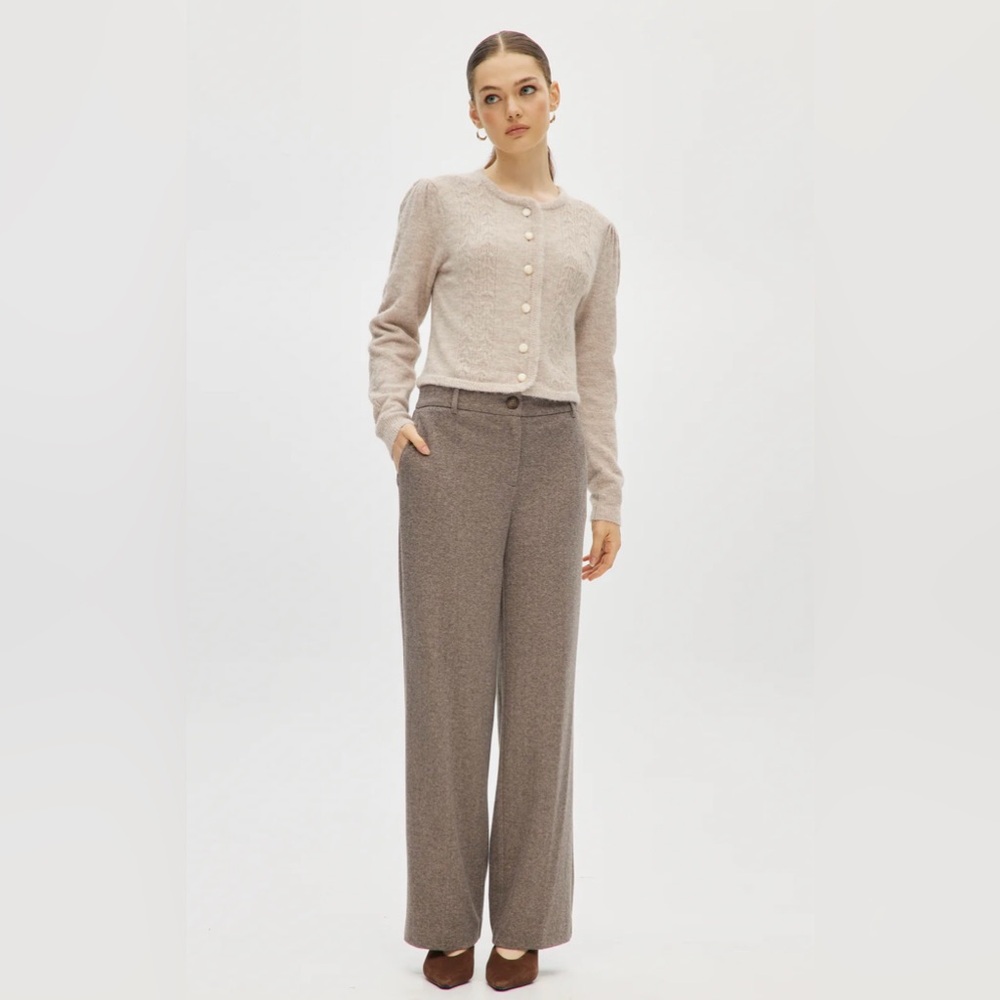 Hilary Radley Viscose Office Pants Premium Soft Gray NWOT